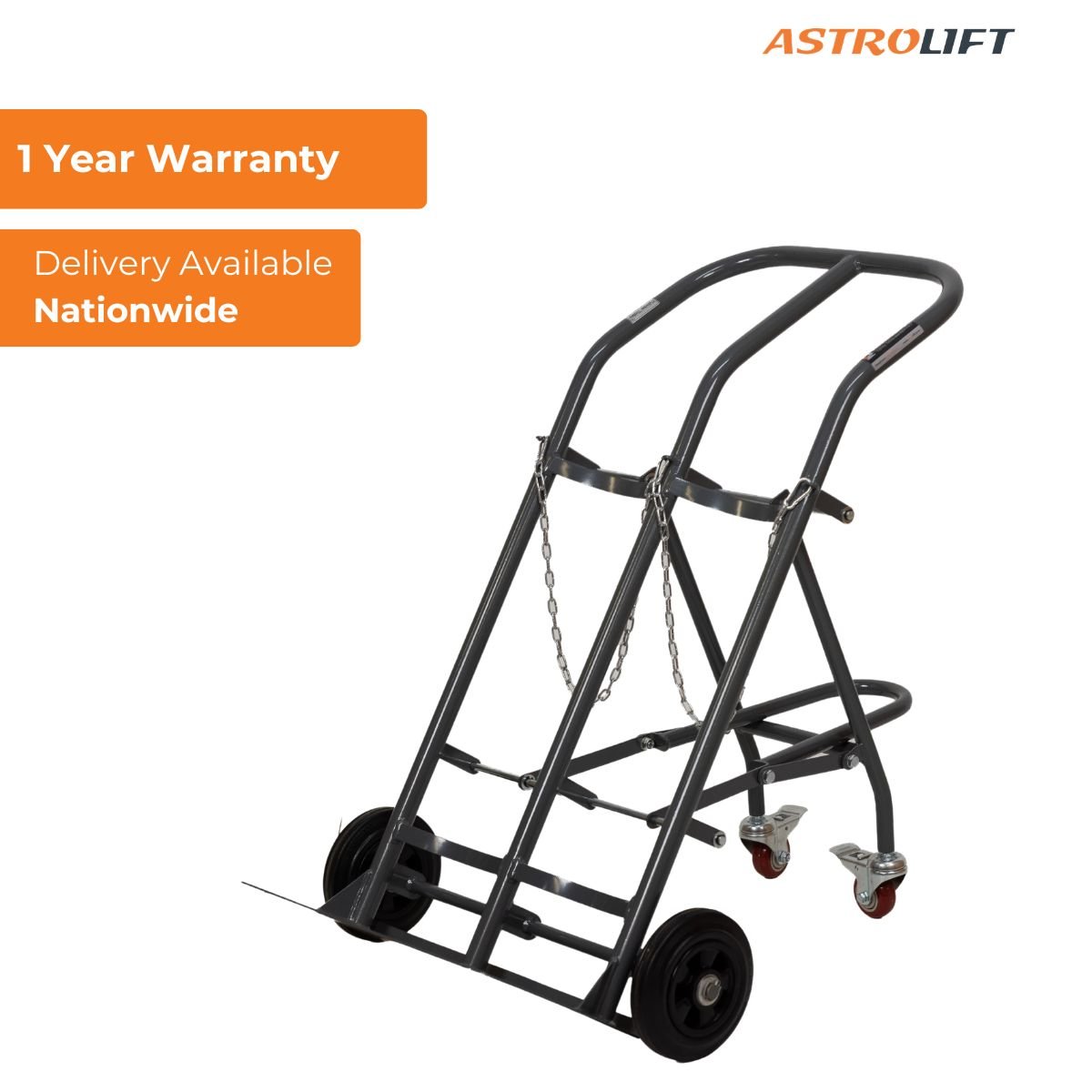 Buy Gas Bottle Trolley - Dual  in Materials Handling available at Astrolift NZ